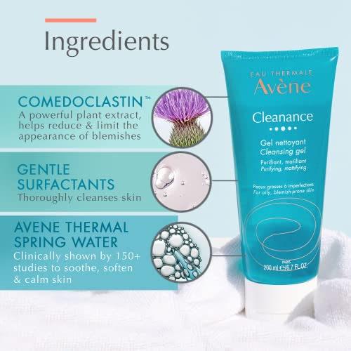 Avene Cleanance Mattifying Cleansing Gel for Oily and Acne-Prone Skin 200ml