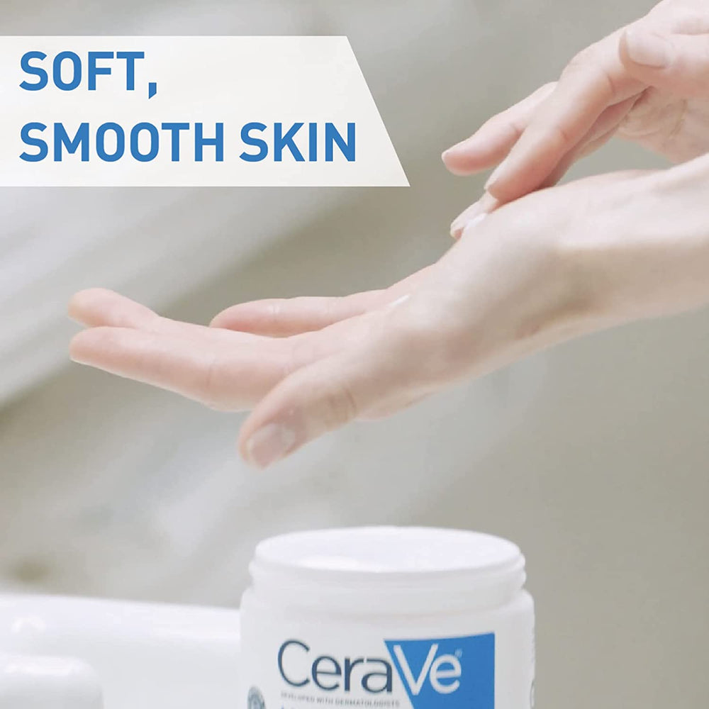CeraVe Moisturizing Cream | Body and Face Moisturizer for Dry to Very Dry Skin | Body Cream with Hyaluronic Acid - view 3