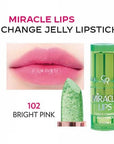 Golden Rose Color Changing Jelly Lipstick 3.7g - Natural Pink Shade 103, pH Sensitive Lip Color