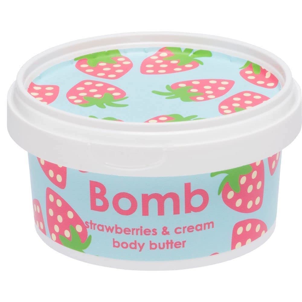 Bomb Cosmetics Strawberry &amp; Cream Body Cream 7oz - Moisturizing Formula