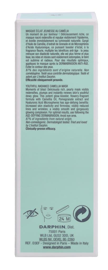 Darphin Anti-Aging Face Mask - Youthful Radiance Camellia Mask 75ml for All Skin Types