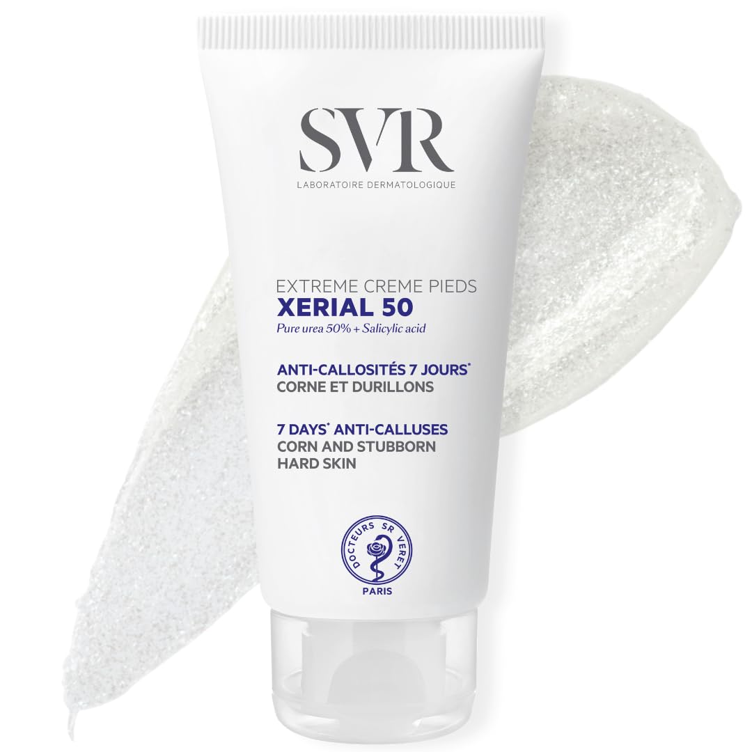 SVR Creme Pieds Xerial 30 - Intensive Foot Cream for Dry Feet with 30% Urea, Moisturizing &amp; Soothing, 1.69 fl oz