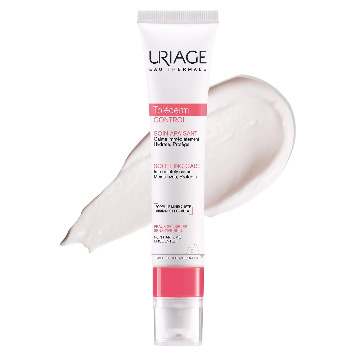 Uriage Uriage Tolederm Control Moisturizing Cream for Sensitive Skin - Fragrance-Free, Dermatologically Tested - 1.35 fl