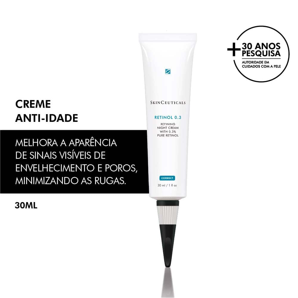 Skinceuticals Retinol 0.3 Refining Night Cream - Anti-Aging Skincare for Fine Lines & Wrinkles