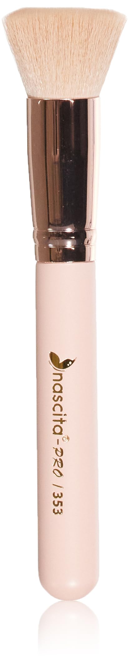 Nascita Soft Colors Kabuki Foundation Brush - 353: Anti-Bacterial, Synthetic Bristles for Flawless Liquid Foundation App