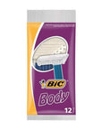 Bic Body Razor Blades 12 Pack - High Quality Stainless Steel