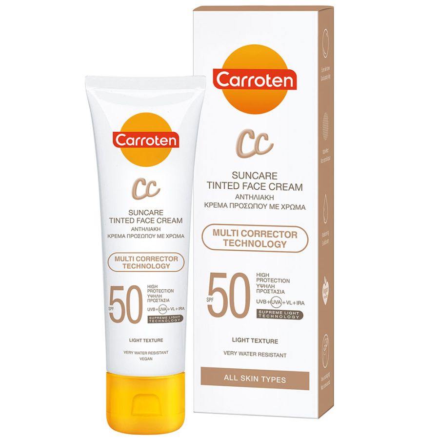 Carroten Tinted CC Sunscreen SPF 50 Face Cream 50ml