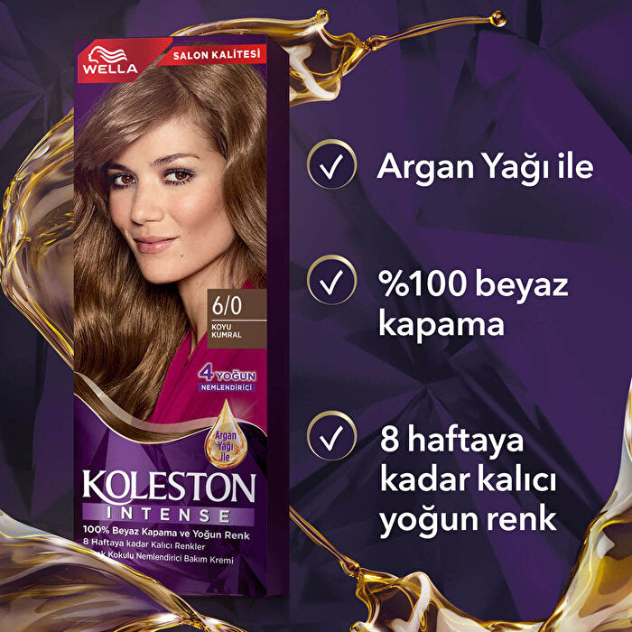 Wella Koleston Intense Hair Color 6/0 Dark Blonde - 100% Gray Coverage | Permanent Color - view 6