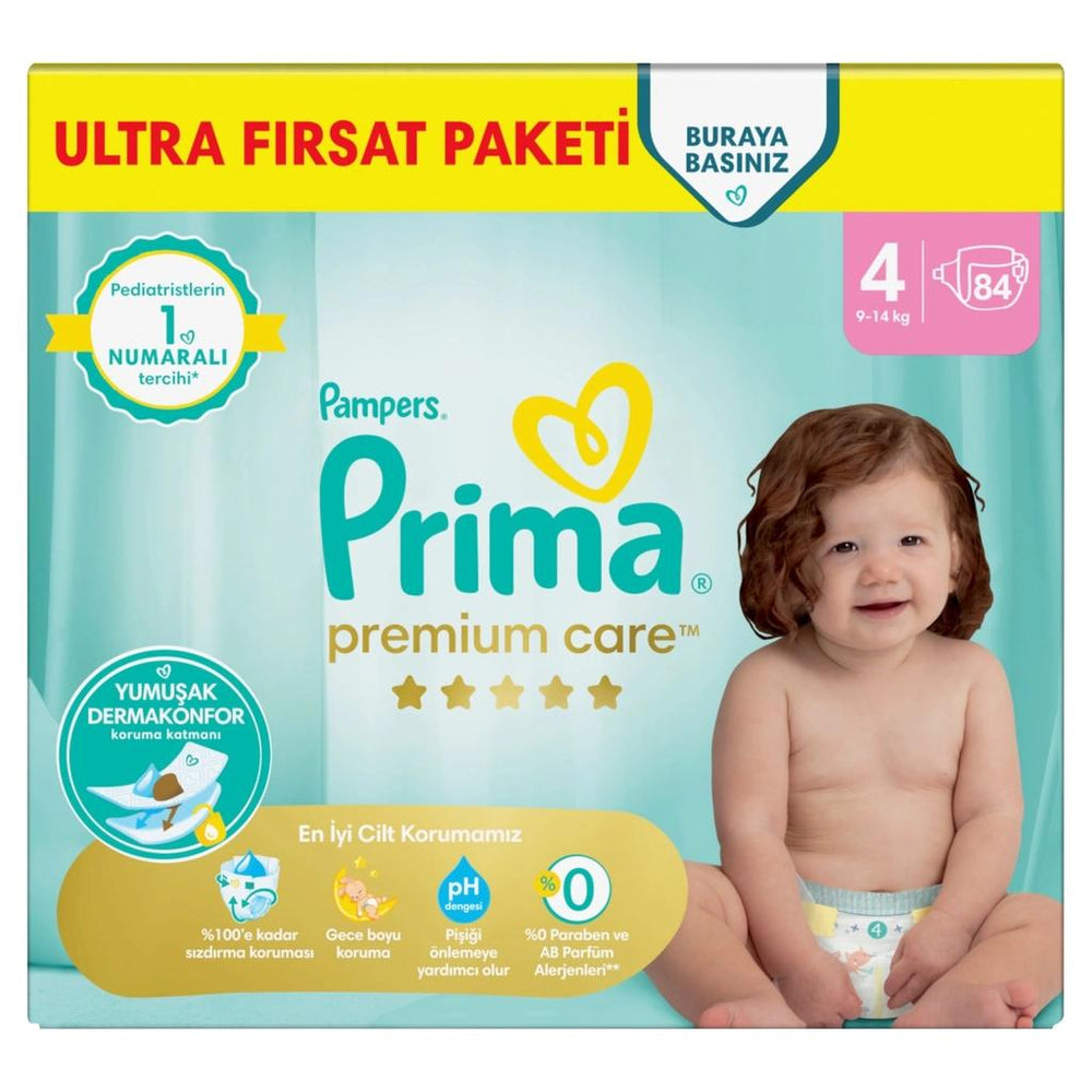 Pampers Premium Care Size 4 Diapers 84 Count