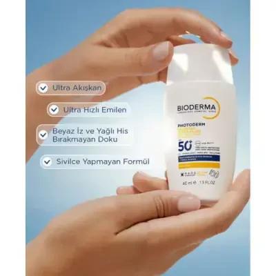 Bioderma SPF50+ Sunscreen: Ultra Fluid, Lightweight, Broad Spectrum Protection for All Skin Types - Daily Antioxidant Defense, Non-Greasy & Tintless Bioderma SPF50+ Sunscreen: Ultra-Light Daily Protection SPF50+ sunscreen, broad spectrum sunscreen, ultra fluid sunscreen, lightweight sunscreen, sunscreen for all skin types, daily sunscreen, antioxidant sunscreen, non-greasy sunscreen, Bioderma sunscreen, Tintless sunscreen, sunscreen, broad spectrum protection, UVA protection, UVB protection, sensitive skin,