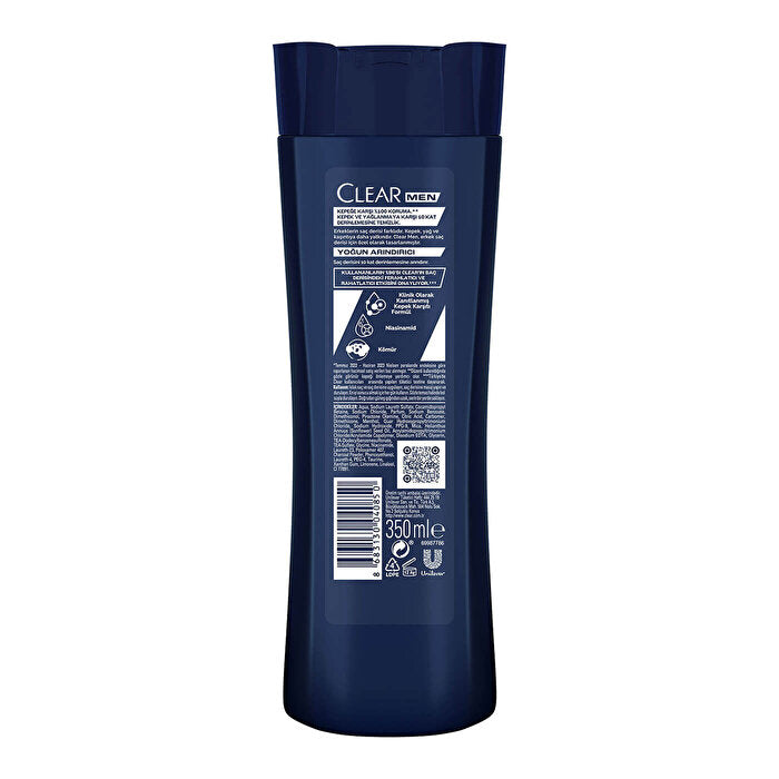 Clear Men Charcoal Anti-Dandruff Shampoo - 350ml | Intensive Cleanse - view 8