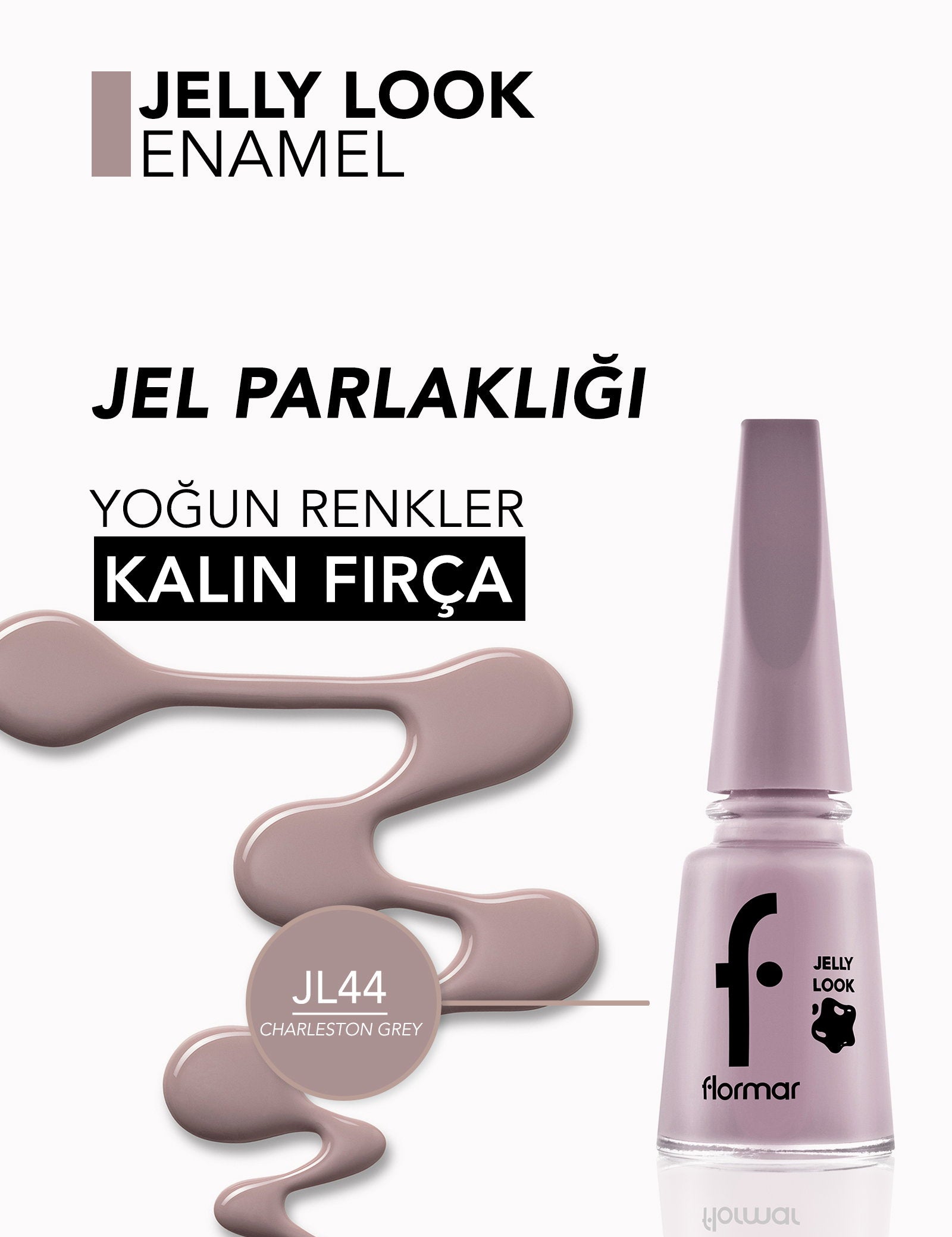 Flormar Jelly Look High-Shine Gel Effect Nail Polish 11ml