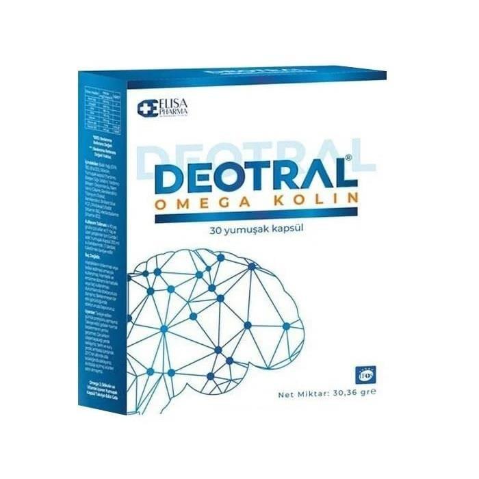 Deotral Omega Kolin Brain &amp; Heart Support 30 Softgels