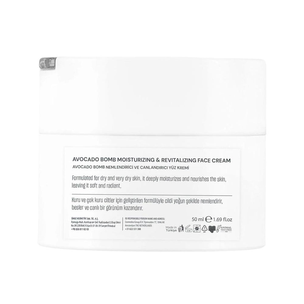 Sinoz Avocado Bomb Hydrating & Revitalizing Face Cream 50 ml