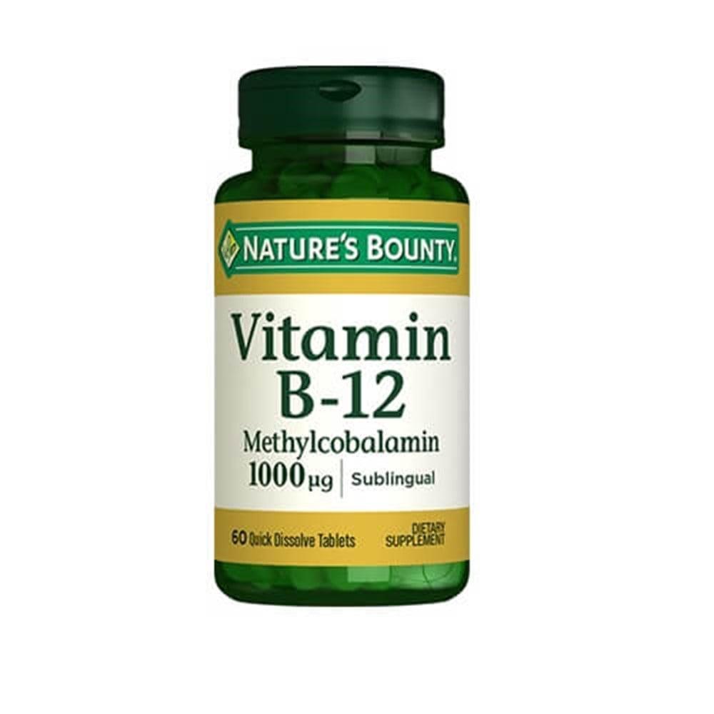 Nature's Bounty Vitamin B12 Methylcobalamin 1000 mcg Sublingual Supplement - 60 Tablets for Energy & Nerve Health Nature's Bounty Vitamin B12 1000 mcg - Energy & Nerve Health Support Vitamin B12 Supplement, Methylcobalamin, Sublingual Vitamin B12, Dietary Supplement, Nature's Bounty Vitamin B12, Energy Support, Nerve Health, Vegetarian Supplements, Vegan Supplements, B Vitamins, Health Supplements, Wellness Products