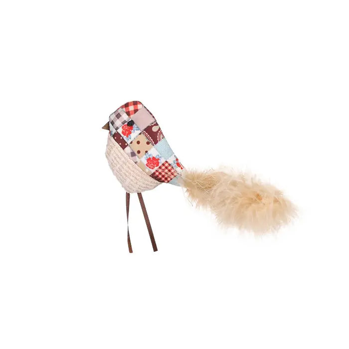 Flamingo Vinta Catnip Bird Toy with Feathers and Crinkle