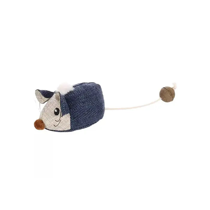 Flamingo Jeany Denim Print Catnip Mouse Toy for Cats