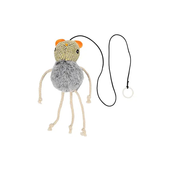 Flamingo Jagre Plush Mouse Toy with Catnip and String
