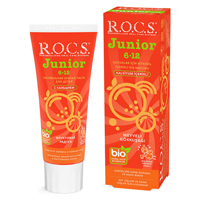 ROCS Junior 6-12 Toothpaste 60 ml / Fruity Rainbow