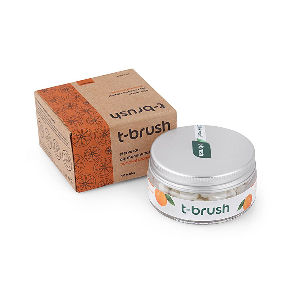 T-Brush Natural Toothpaste Tablets - Fluoride-Free, Vegan & Cruelty-Free Oral Care - 90 Tablets - Toothpaste