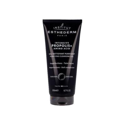 Institut Esthederm Intensive Propolis Amino Acid Cleansing Gel 200 ml, Purifying Cleansing Gel bottle and packaging Institut Esthederm Intensive Propolis+ Amino Acid Purifying Cleansing Gel - 200 ml Institut Esthederm Purifying Cleansing Gel | 200 ml purifying-cleansing-gel, institut-esthederm, skincare, blemish-prone, cleansing-gel, hydration, adultskincare, natural-beauty, ai-generated, salicylic-acid