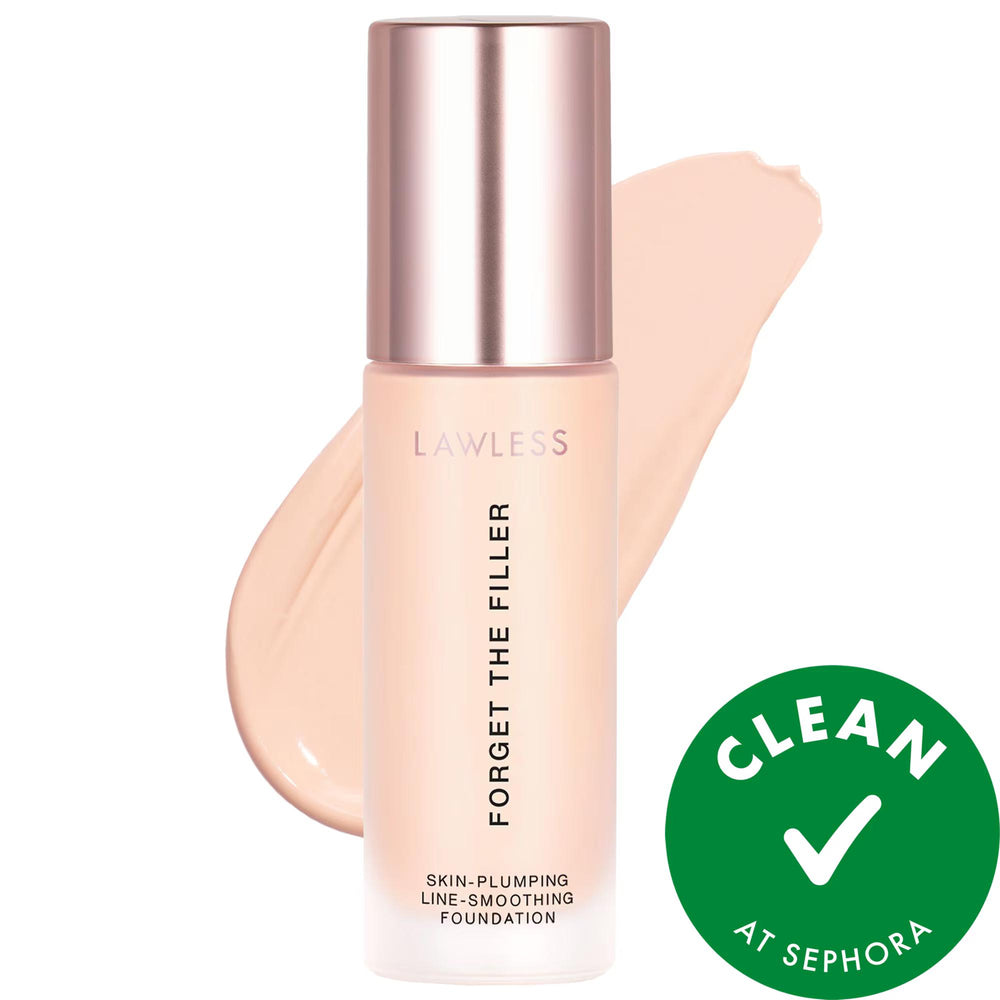 Forget The Filler: Skin-Plumping Line-Smoothing Full Coverage Foundation - Anti-Aging, Vegan, Gluten-Free & Cruelty-Free Makeup Forget The Filler Foundation: Skin Plumping & Line Smoothing full coverage foundation, line smoothing foundation, skin plumping foundation, anti-aging foundation, vegan foundation, gluten-free foundation, cruelty-free foundation, foundation for mature skin, natural finish foundation, non-acnegenic foundation, foundation, makeup, face makeup, anti-aging makeup, vegan makeup, gluten-