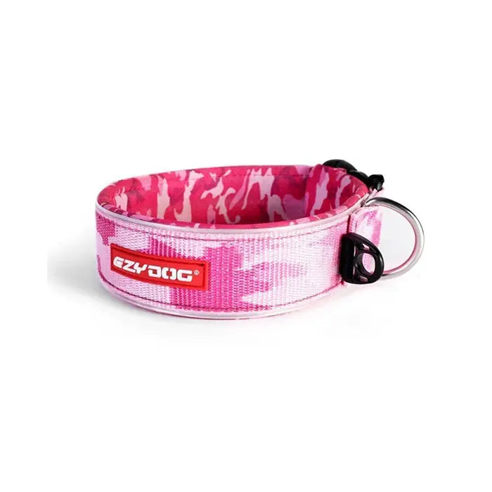 Ezydog Neo Collar Classic Wide Dog Collar Pink Camouflage 3XL