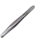 Nascita Chrome Flat Tip Tweezers for Precise Grooming