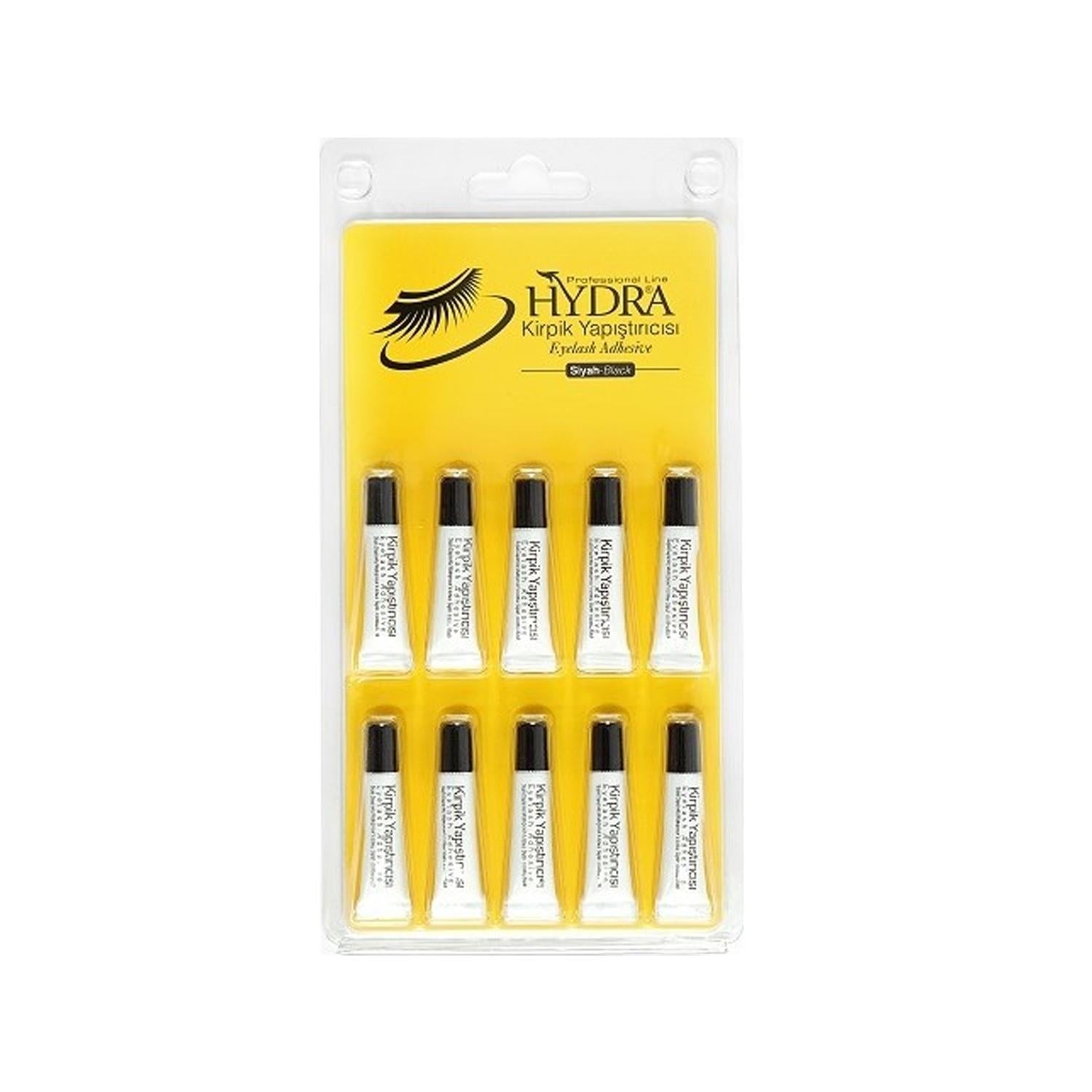 Hydra Eyelash Glue - Black, 10 x 1g - Reliable False Eyelash Adhesive for Professionals & Beauty Enthusiasts Hydra Black Eyelash Glue - 10 x 1g eyelash glue, false eyelash adhesive, black eyelash glue, individual eyelash glue packets, hydra kirpik yapıştırıcı, beauty products, cosmetics, eyelash beauty, makeup adhesive, professional makeup supplies