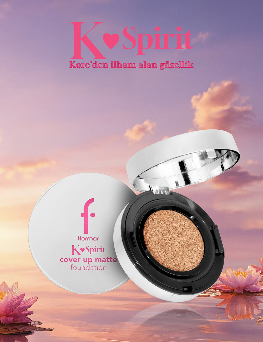 Flormar K-Spirit Cover Up Semi-Matte Cushion Foundation