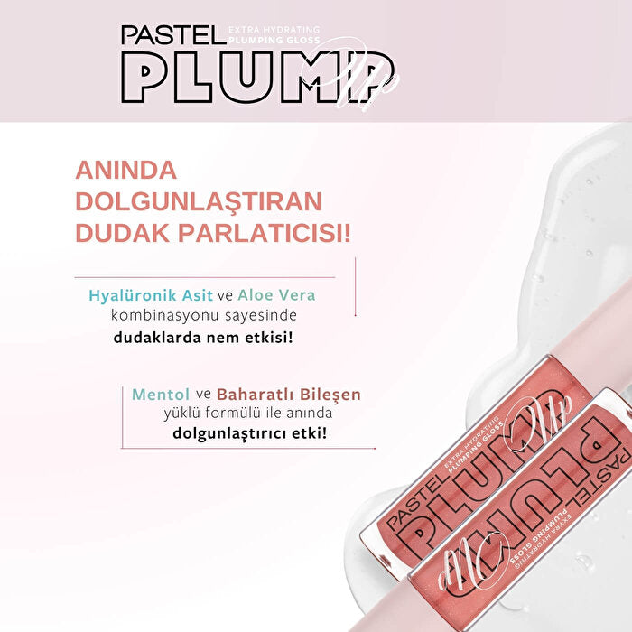 Pastel Plump Up Extra Hydrating Plumping Gloss 208 - Vegan Formula | 0.18 oz - view 6