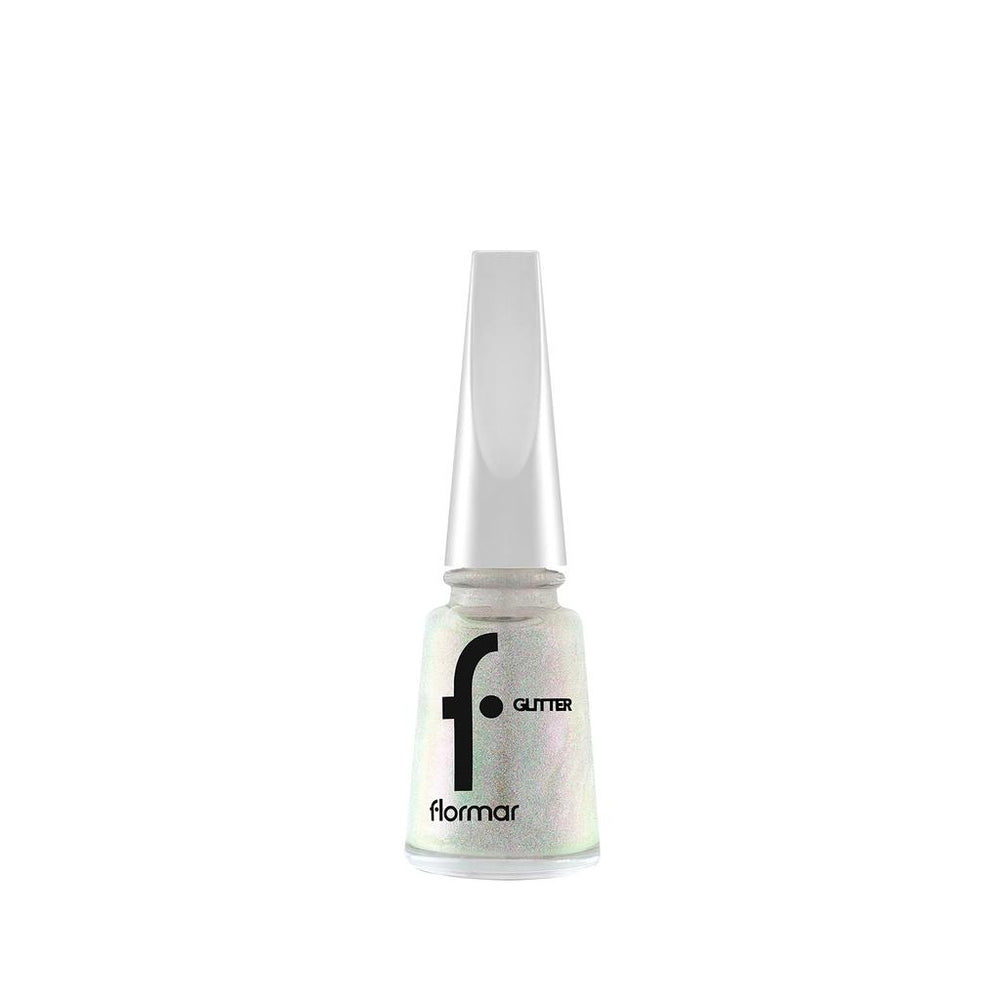 Flormar Glitter Semi-Sheer Shimmer Nail Polish GL26 Snow Globe 11ml