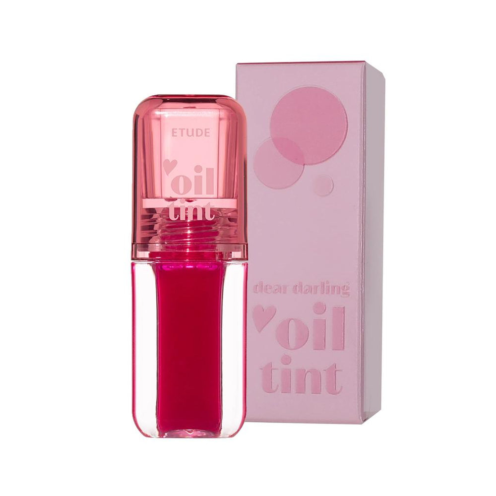 Etude Dear Darling Oil Tint 03 Neon Pink High-Shine Lip Gloss