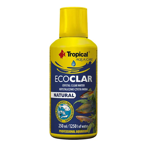 Tropical Ecoclar Aquarium Water Clarifier 250ml - Crystal Clear Water