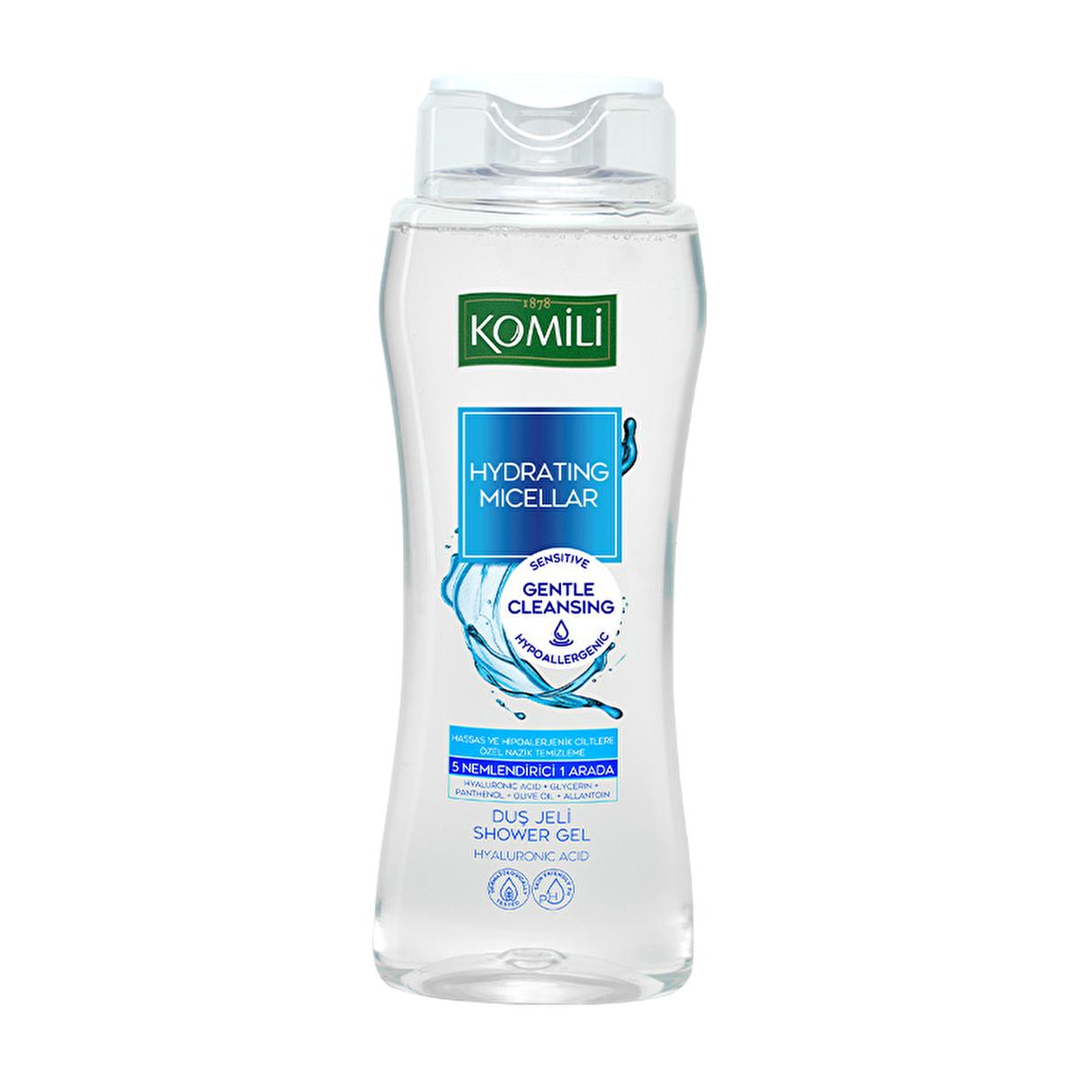Komili Hydrating Micellar Shower Gel for Sensitive Skin - Gentle Cleansing &amp; Moisturizing - 16.91 fl oz Komili Hydrating Micellar Shower Gel - Gentle &amp; Moisturizing hydrating micellar shower gel, sensitive skin care, gentle cleansing products, dermatologically tested shower gel, hypoallergenic shower gel, micellar technology, moisturizing shower gel, skin hydration, gentle cleansing, sensitive skin solutions, skincare essentials