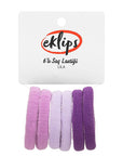 Eklips Lilac Hair Elastics Set for Secure Hold 6-Pack