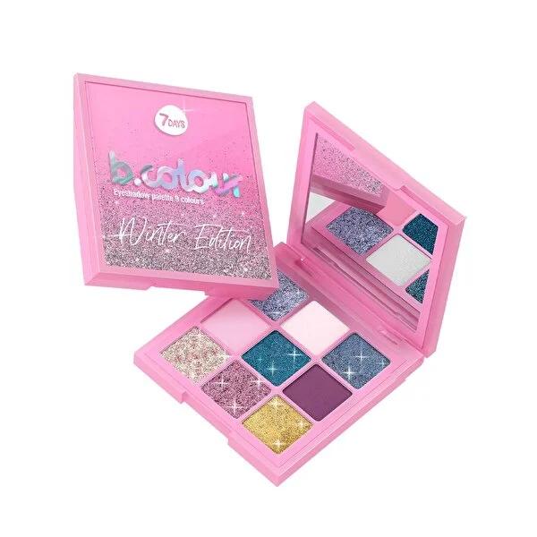 7Days B.Colour Magic and Fancy Winter Edition Eyeshadow Palette: Vegan, Highly Pigmented, 24H Lasting Shimmer &amp; Matte Eye Makeup 7Days B.Colour Eyeshadow Palette: Vegan &amp; Highly Pigmented eyeshadow palette, vegan eyeshadow, highly pigmented eyeshadow, long lasting eyeshadow, shimmer and matte eyeshadow palette, Winter Edition eyeshadow, B.Colour eyeshadow, eye makeup palette, blendable eyeshadow, 24 hour eyeshadow, vegan makeup, cruelty-free makeup, eye makeup, shimmer eyeshadow, matte eyeshadow, nude eyesh