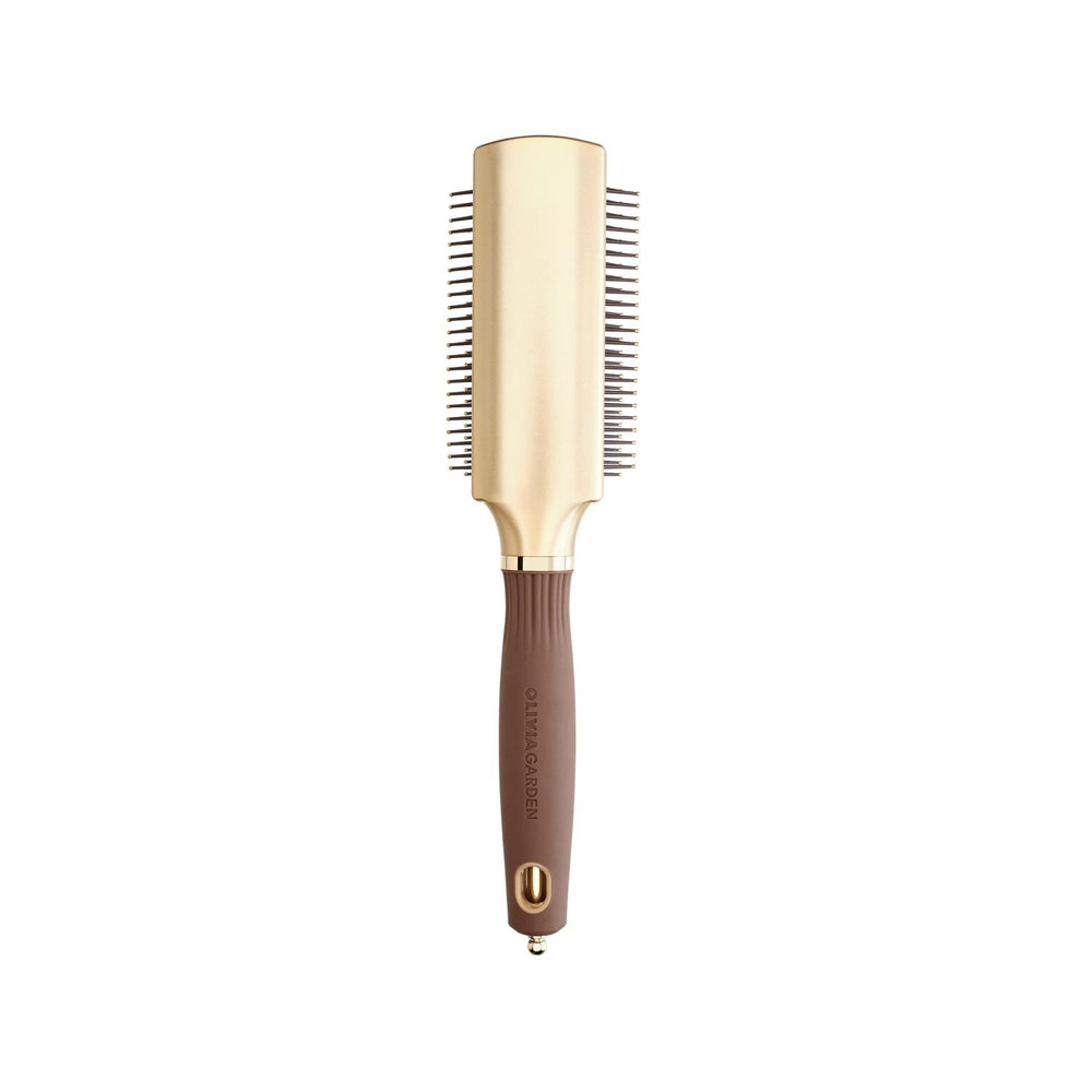 Olivia Garden Expert Style Control Nylon Bristles Gold and Brown Hair Brush