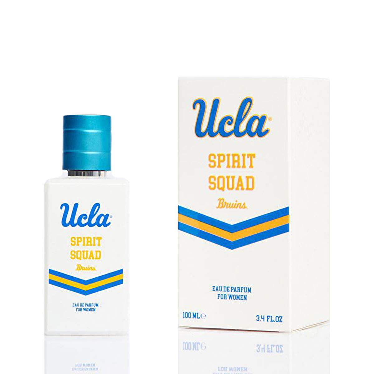 ucla spirit squad perfume bottle, ucla energizing fragrance for women, ucla women's perfume top notes, ucla women's perfume mid notes, ucla women's perfume base notes UCLA Spirit Squad EDP Women’s Perfume - Energizing Fragrance for Dreamers | 3.4 fl. oz. UCLA Spirit Squad Women’s Perfume - Energizing Fragrance 100 ml ucla, women-perfume, fragrance, energizing, floral, fruity-notes, musk, vanilla, gift-for-her, ai-generated