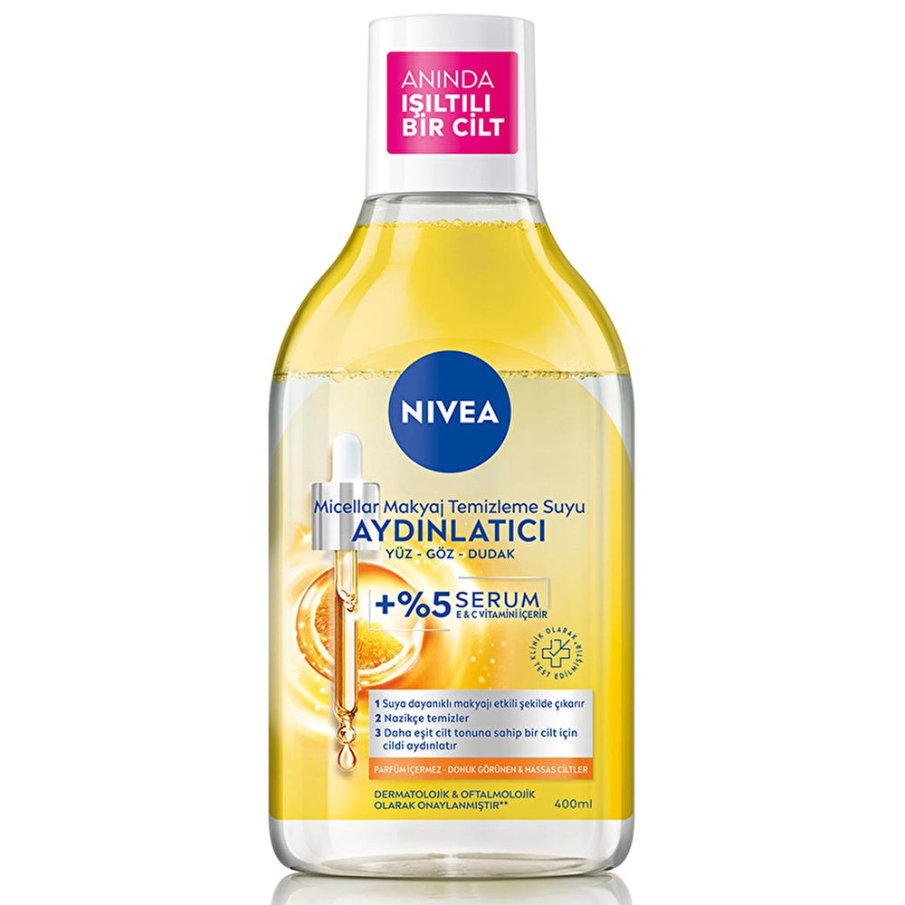 Nivea Micellar Makeup Cleansing Water with 5% Serum - Gentle, Brightening, and Hydrating Makeup Remover for - view 7