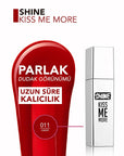 Flormar Shine Kiss Me More Liquid Lipstick - Long-Lasting Moisturizing Lip Color with Shiny Finish Flormar Shine Kiss Me More Liquid Lipstick - Long-Lasting & Moisturizing liquid lipstick, long-lasting lipstick, moisturizing lipstick, shiny lipstick, Flormar Shine Kiss Me More, lip color, lip makeup, cruelty-free cosmetics, cosmetic lip care, beauty products, makeup essentials, lip care, long-wearing lip color, nourishing lipstick