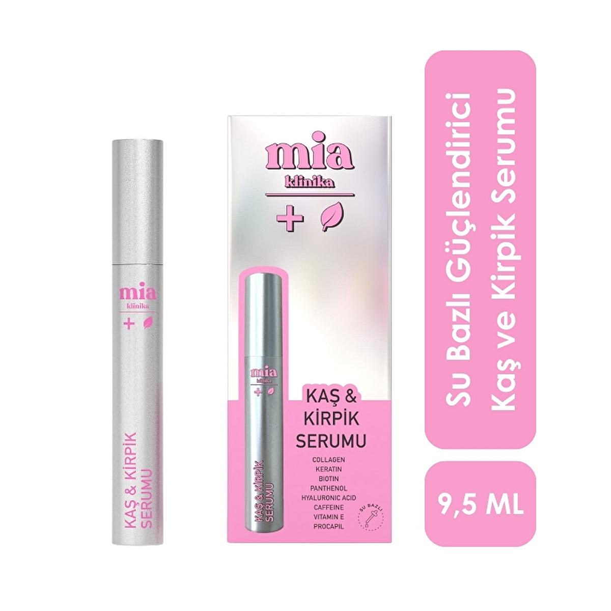 Mia Klinika Eyelash and Eyebrow Serum - Strengthen and Enhance with Collagen, Keratin, Biotin - 6.5ml Mia Klinika Eyelash Serum - Strengthen & Enhance Lashes eyelash serum, eyebrow serum, strengthening eyelashes and eyebrows, water-based serum, collagen eyelash serum, keratin eyebrow serum, biotin for eyelashes, hyaluronic acid for eyebrows, caffeine eyelash growth serum, beauty, cosmetic, eye care, lash care, brow care, makeup, beauty products, cosmetics, eyelash growth, eyebrow growth, lash serum, brow se