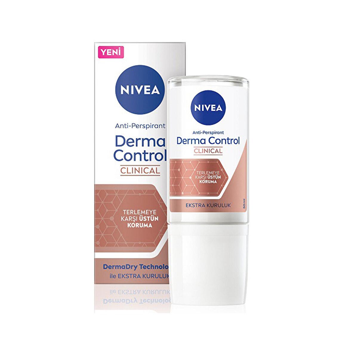 Nivea Derma Control Clinical Women's Roll-on Deodorant: 96-Hour Sweat & Odor Protection, Vitamin C, Underarm Darkening Treatment, Sensitive Skin Approved Nivea Roll-on Deodorant: 96-Hour Sweat & Odor Control roll-on deodorant, antiperspirant, long-lasting deodorant, deodorant for women, underarm darkening treatment, vitamin c deodorant, sensitive skin deodorant, Nivea deodorant, sweat protection, odor control, deodorant sweat, derma control deodorant, clinical strength deodorant, womens deodorant, all-day d