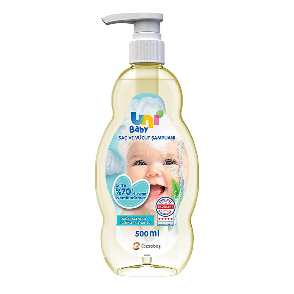 Uni Baby Shampoo 500ml - Natural, Hypoallergenic, Moisturizing Baby Care - view 8