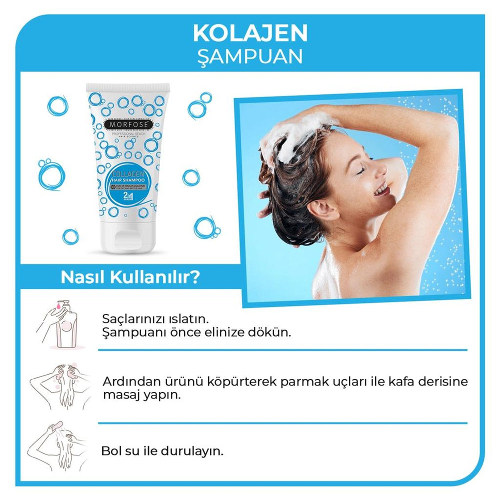 Morfose Collagen Hair Shampoo for Dry and Damaged Hair 50 ml
