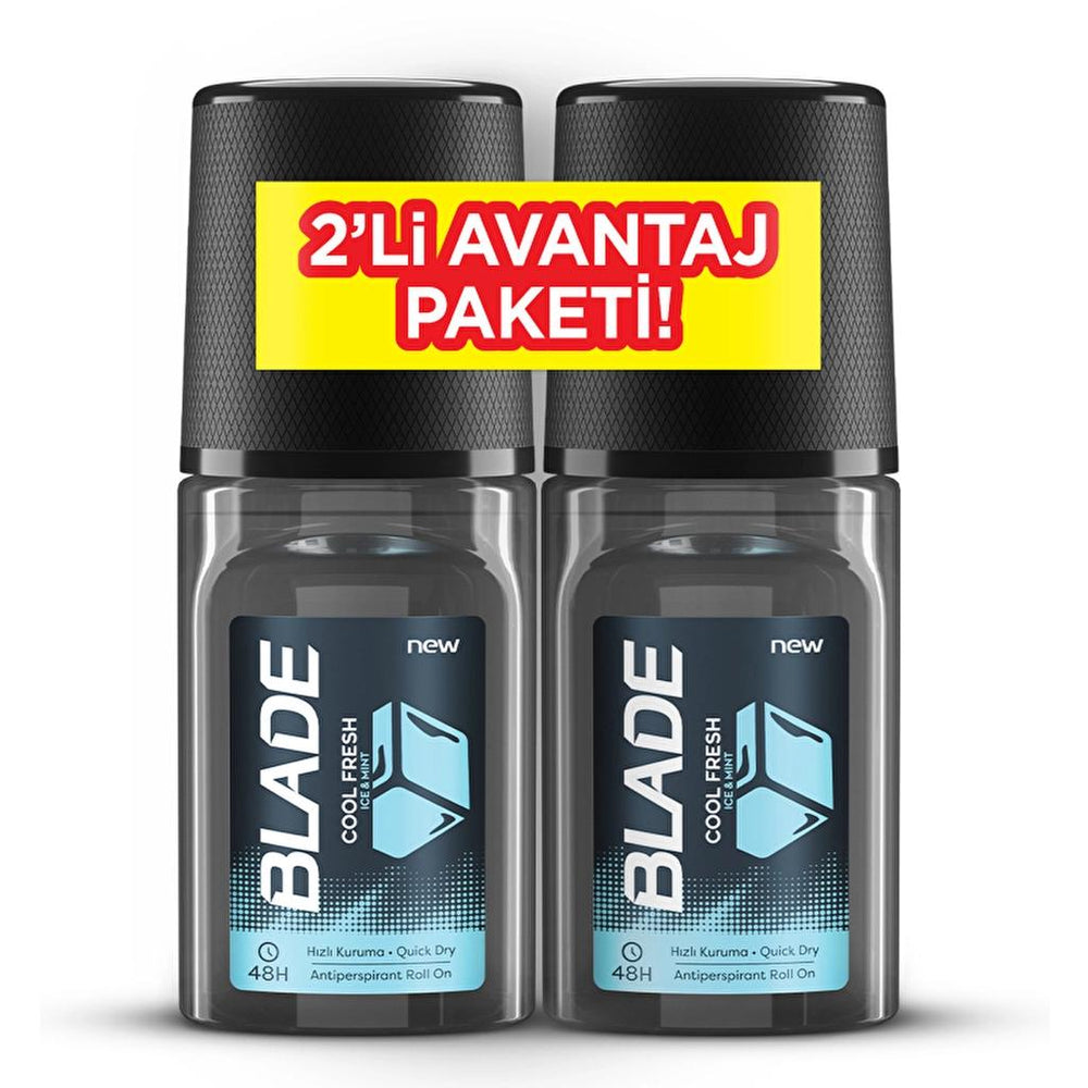 Blade Cool Fresh Men's Roll-On Deodorant 2 x 50 ml