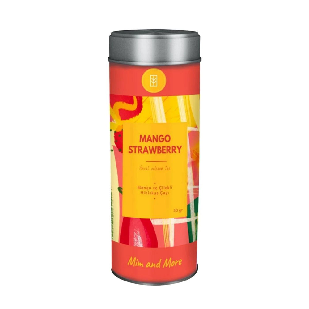 Mim and More Mango Strawberry Tin Tea Blend 50g