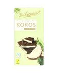 Das Exquisite Coconut Dark Chocolate Bar Rich Cocoa 140g