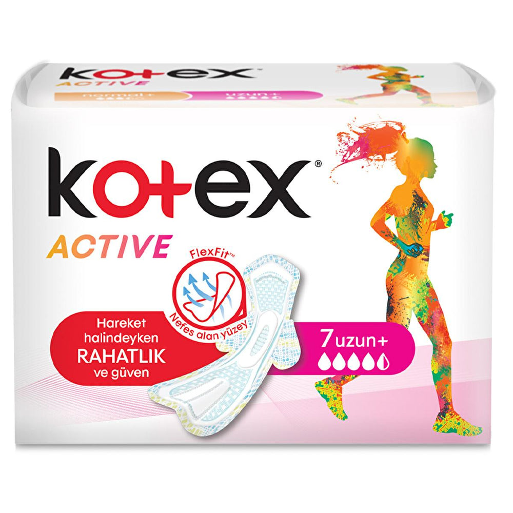 Kotex Active Ultra Sanitary Pads - Ultra Absorbent, Flexible, Breathable Menstrual Hygiene Products for - Intimate Care