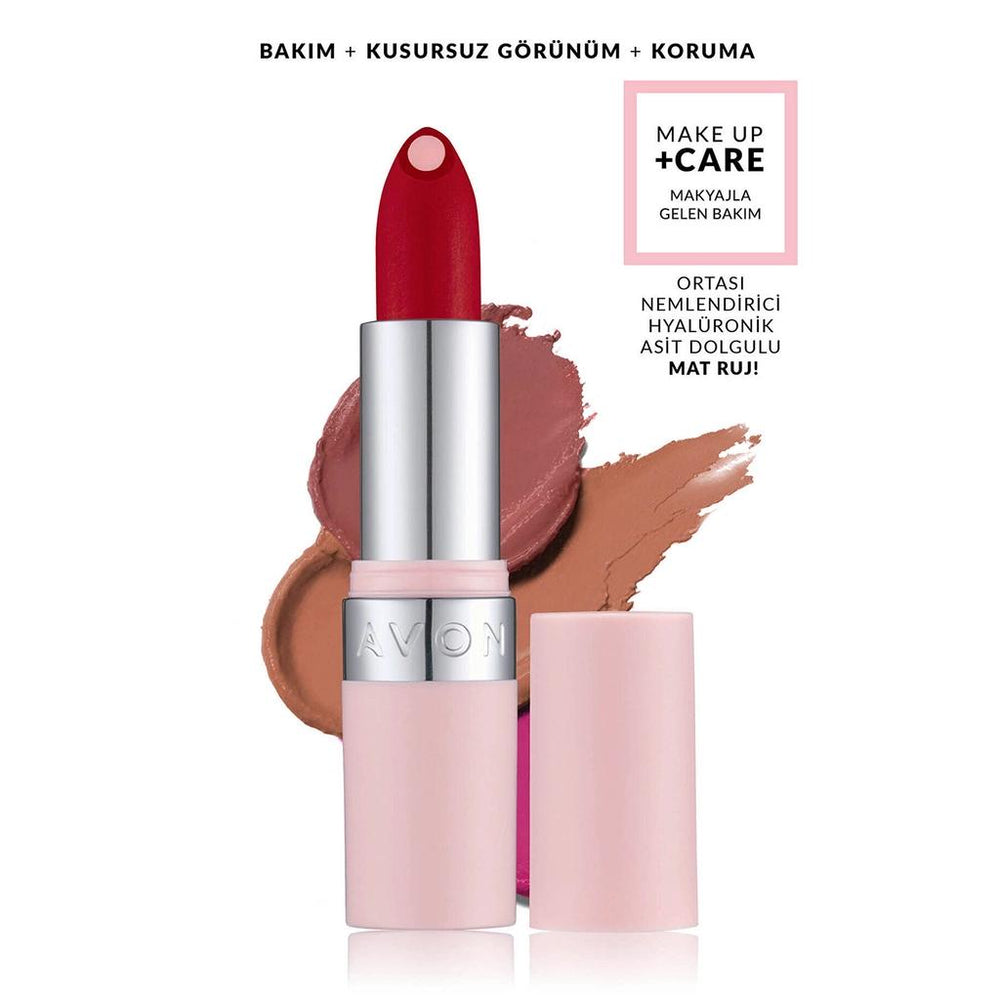 Avon Makeup +Care Hydramatic Matte Lipstick Siren Red 3.6g
